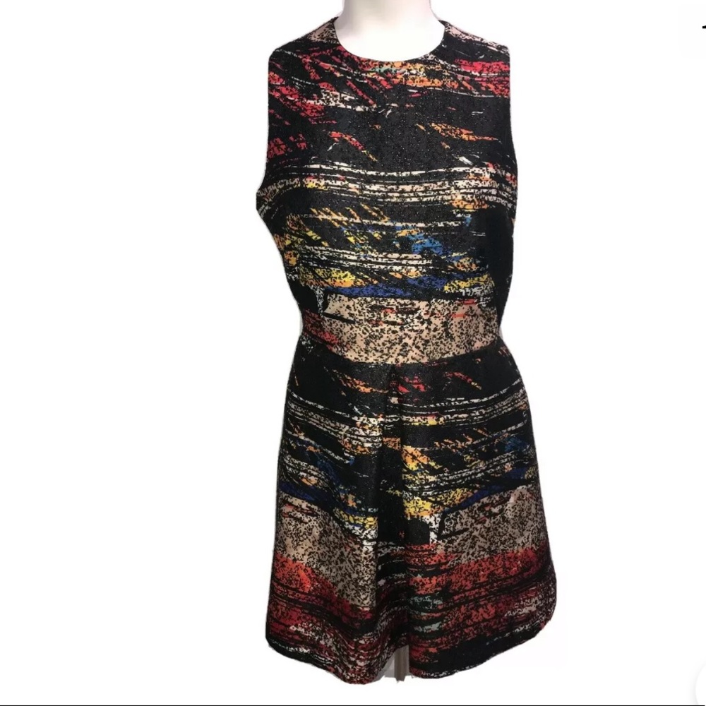 Hunter Bell NYC Mosaic Dress Cut Out Sz 8